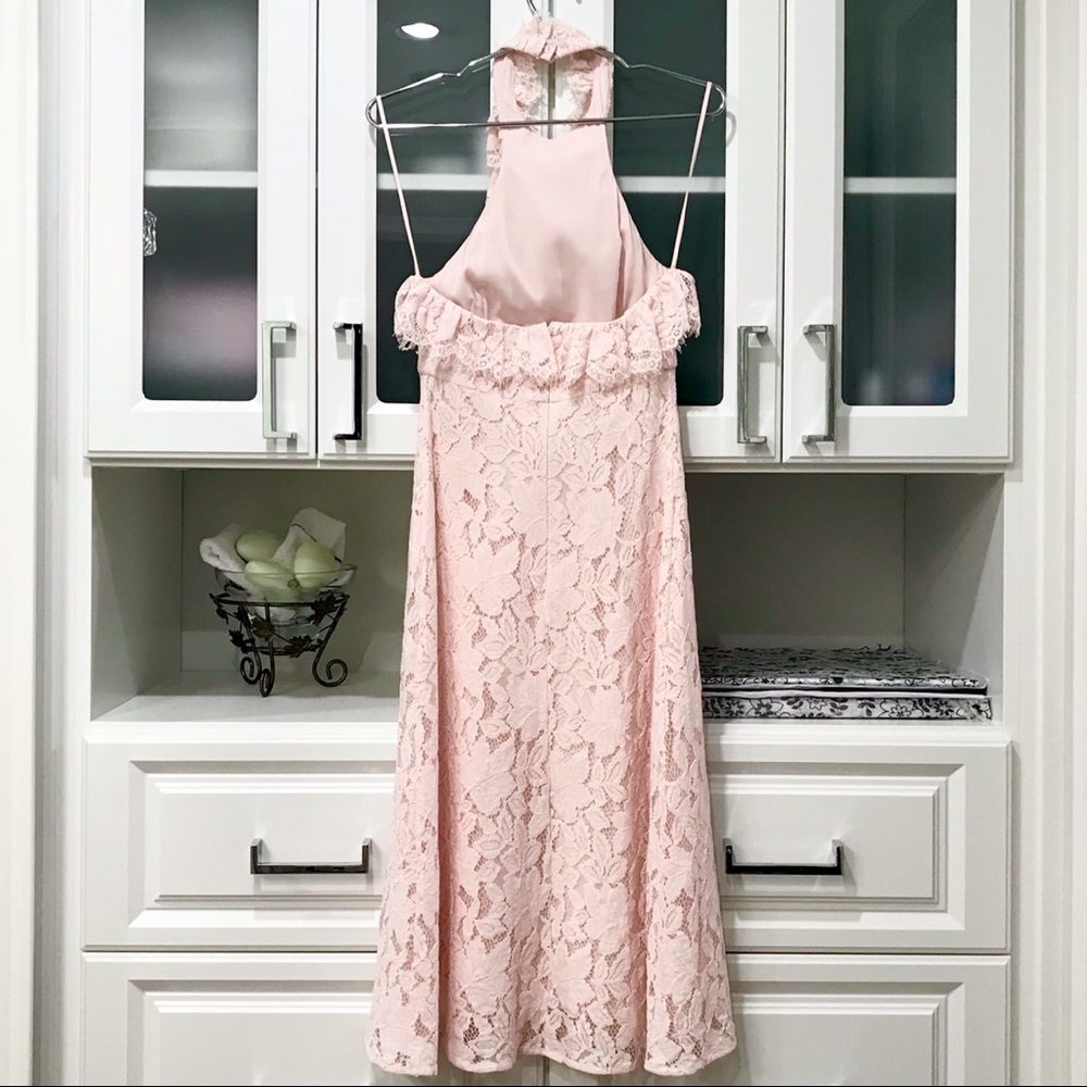 Halter Lace Pattern Dress (Like New) - Picture 3 of 12